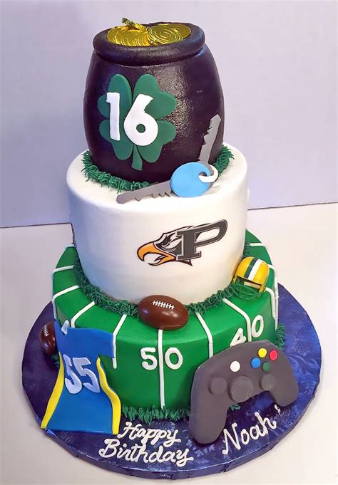 One day, he will be mature as the butterfly and control all his life. Boys Sports Birthday Cakes | Hands On Design Cakes