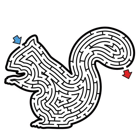 Free crosswords that can be completed online by mobile, tablet and desktop, and are printable. Squirrel Maze Puzzle Medium Hard » Printable Coloring Pages For Kids