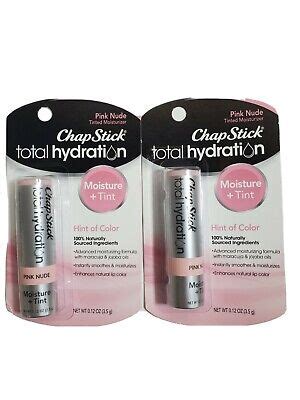 2 Chapstick Total Hydration Moisture Tint Lip Balm PINK NUDE