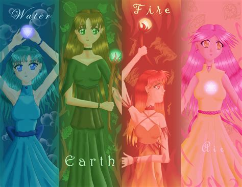 Four Elements By Serenchi On Deviantart