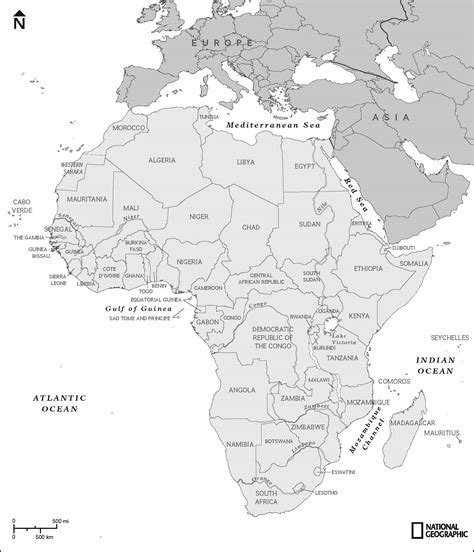 Labeled And Unlabeled Maps Of Africa Labeled And Unlabeled Maps Of Africa