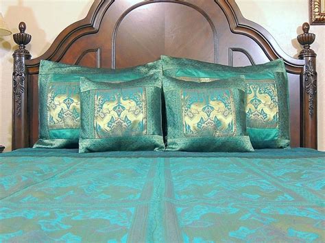 Browse our selection of indian blackout curtains and find the perfect design for you—created by our community of independent artists. Teal Brocade Bedding Set 5P Indian Elephant Bedspread Set ...