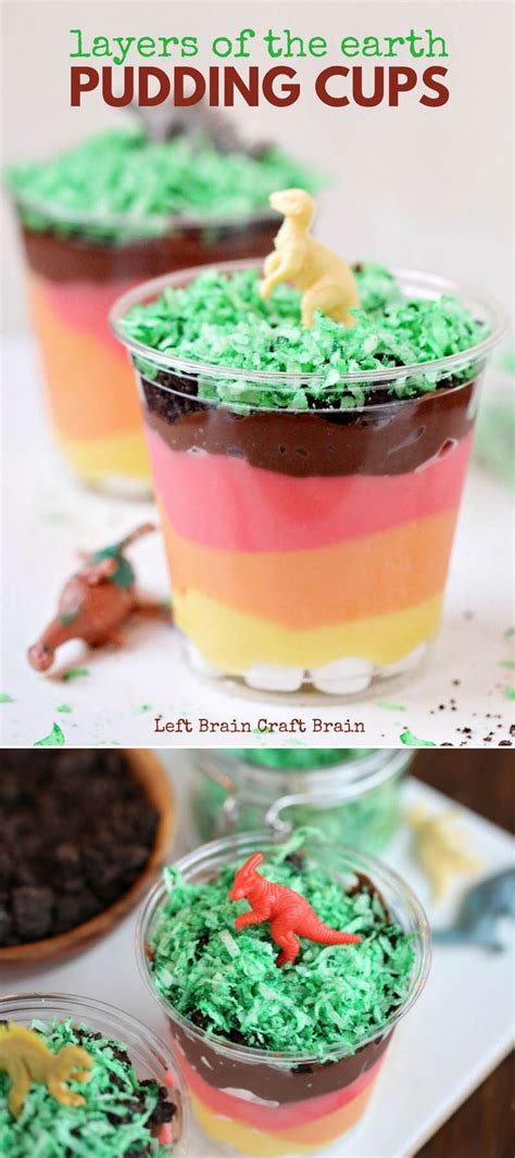 Layers Of The Earth Pudding Cups Recipe Science Party Food Food