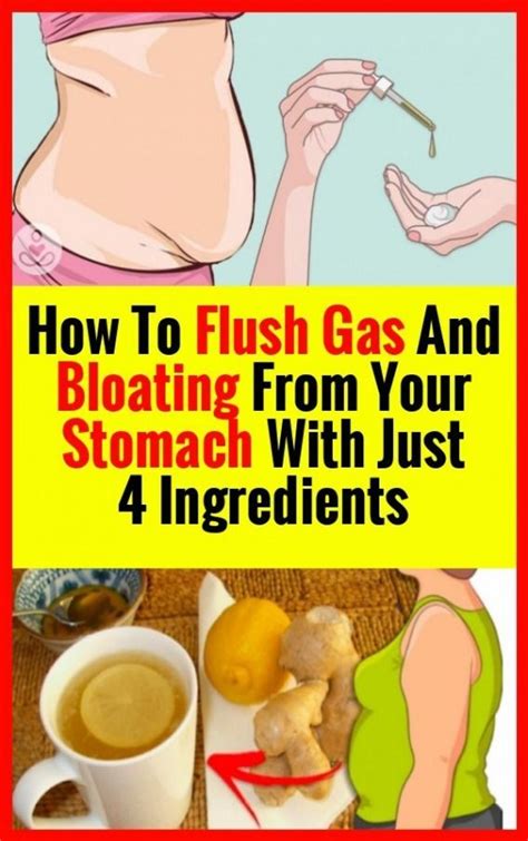 How To Flush Gas Out Of Your Stomach With Only 4 Ingredients In 2020