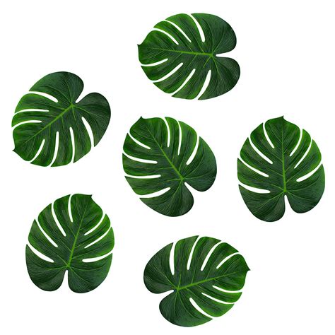 Tropical Imitation Green Plant Paper Leaves 13