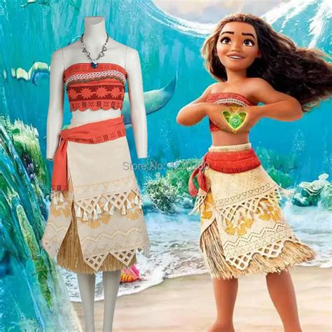 Moana Cosplay Costume Sexy Princess Costume Halloween Movie Moana Hot