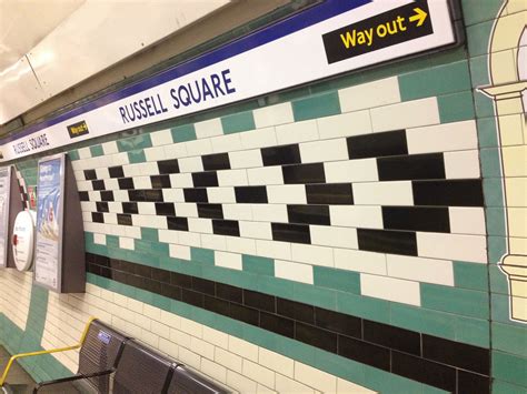 London Underground Tiling Design Russell Square London Underground
