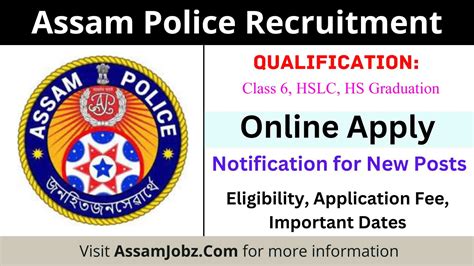 Assam Police Recruitment Apply For Slprb Posts