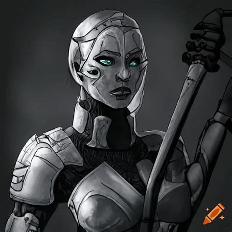 Female Warforged Cleric With Gentle Demeanor