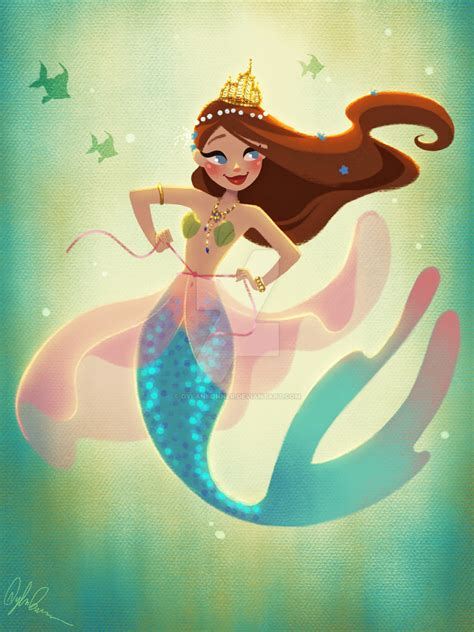 Mermaid Playing Dress Up By Dylanbonner On Deviantart