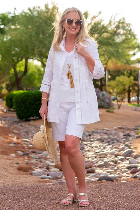 All White Summer Vacation Look Chic Vacation Fashions For Women Over 50 Styles From Chico S