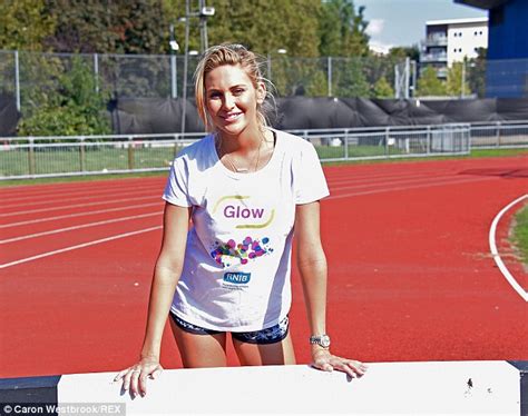 Celebrity Big Brothers Stephanie Pratt Shows Off Legs For Charity Event Rnib Glow Daily Mail