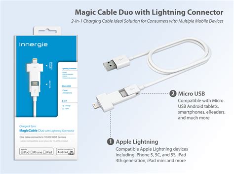 Lightning is a proprietary computer bus and power connector created and designed by apple inc. Innergie Introduces MagiCable™ Duo with Lightning ...