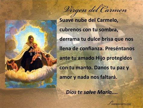 Mis PropÓsitos Virgen Del Carmen 029 Oración Diaria Oraciones
