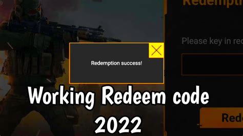 Today Working Redeem Code Codm 2022 Cod Mobile Redeem Code 2022