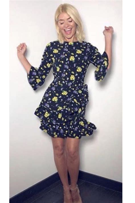 Holly Willoughby Dress Today This Morning Presenter Delights In Floral