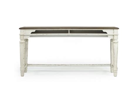 Realyn Sofa Bar Table In Antiqued Two Tone Finish Mor Furniture