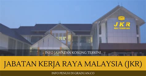 Jabatan kerja raya negeri perak. Permohonan Jawatan Kosong Jabatan Kerja Raya (JKR ...