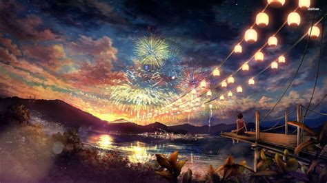 Firework Anime Wallpapers Top Free Firework Anime Backgrounds WallpaperAccess