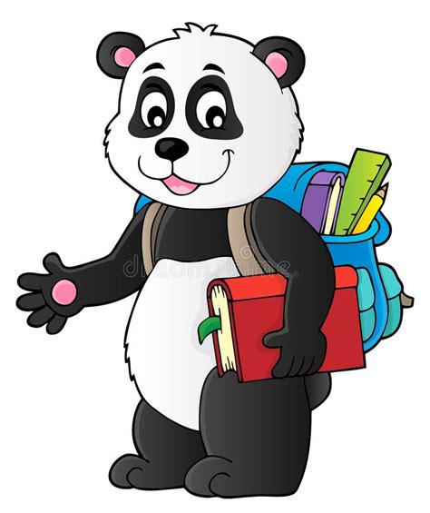 School Panda Theme Image 2 Stock Vector Illustration Of Happy 122709341