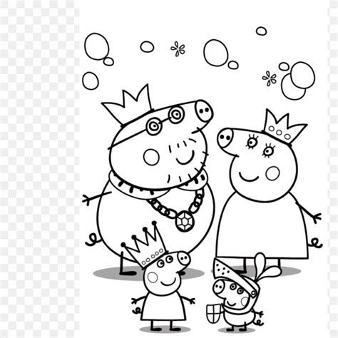 Mummy Pig Daddy Pig Grandpa Pig Peppa Pig Coloring Pages, PNG
