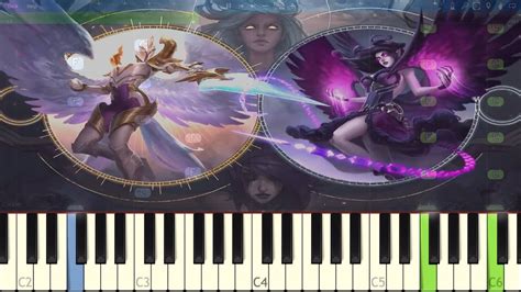 Kayle And Morgana Login Theme Piano Tutorial League Of Legends