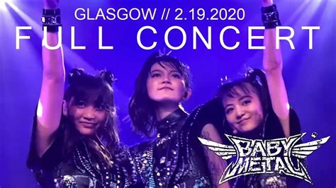 Babymetal ベビーメタル Live In Glasgow 21920 58 Cam Compilation Hd