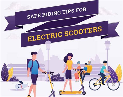 Safe Riding Tips For Electric Scooters Infographic