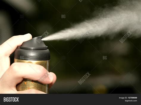 Spraying Deo Image And Photo Bigstock