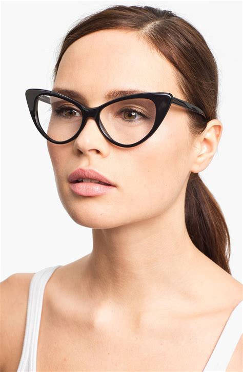 Tom Ford Cats Eye 55mm Optical Glasses Online Only Nordstrom