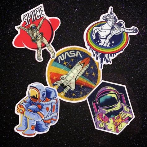 Space Astronaut Vinyl Sticker Pack Laptop Stickers Cute Stickers