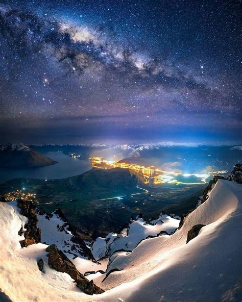 Milky Way Over The Remarkables View New Zealand Landscape Photography