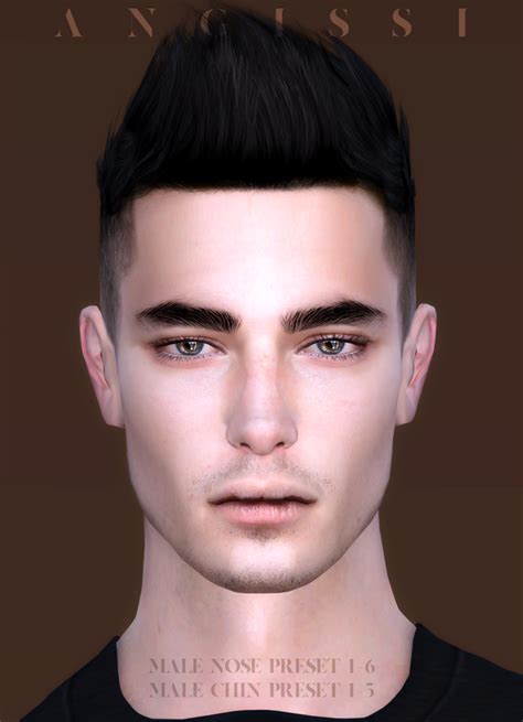 Male Presets Nose1 6 Chin 1 5 Angissi On Patreon Sims 4 Cc Eyes