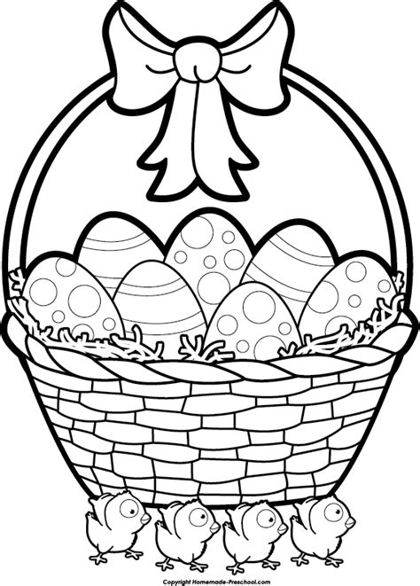 Easter Clipart Black And White Images