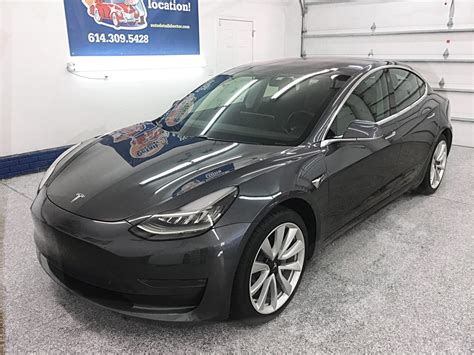 2018 Midnight Silver Metallic Tesla Model 3 | Auto Detail Doctor
