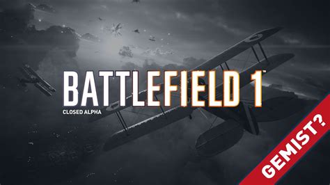 Battlefield 1 Closed Alpha Gameplay Stream Gemist Youtube