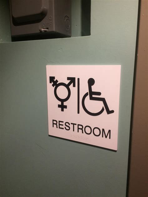 An Explicitly Transgender Friendly Restroom Also Had Male And Female