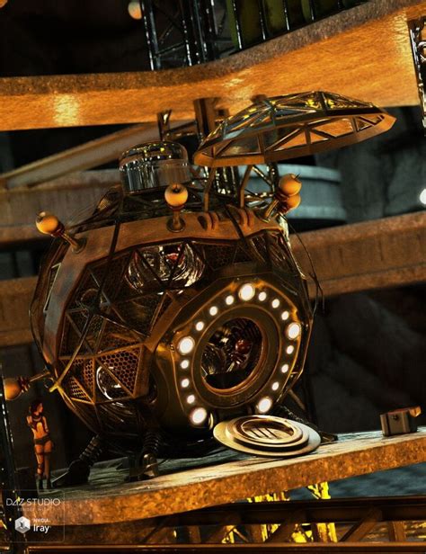 Steampunk Time Machine Render State