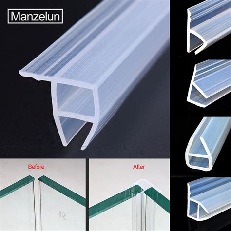 Shape Glass Door Seals Silicone Rubber Shower Window Glass Seal Strip