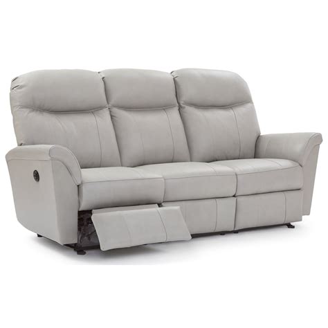 Best Home Furnishings Caitlin Casual Power Reclining Space Saver Sofa