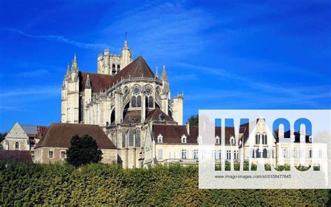 Auxerre Cathedral Saint Etienne Auxerre Yonne Department Burgundy