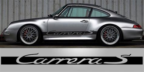 Decal To Fit Porsche 911 Carrera S Script Side Decal Graphic Por0240