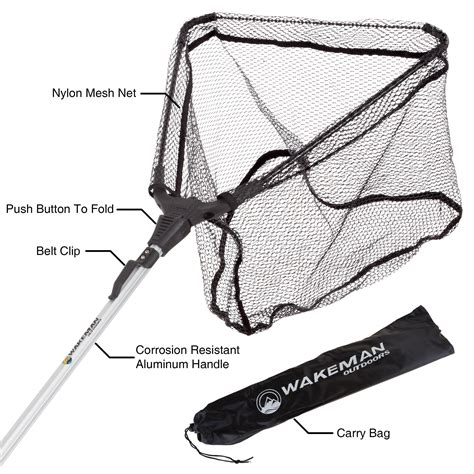 Deluxe Folding And Telescopic Fishing Landing Net With Corrosion