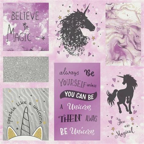 Exclusive Arthouse Girls Glitter Pink Grey Al1046 Unicorn Wallpaper