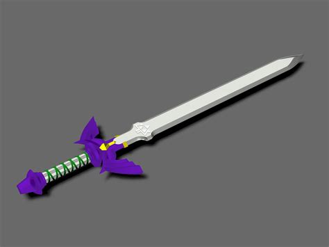 Breath Of The Wild Master Sword 3d Model Etsy Uk