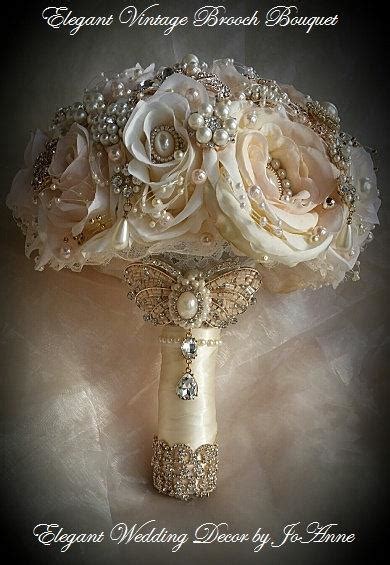 Ivory And Gold Bouquet Deposit For An Ivoryblush Pink And Gold