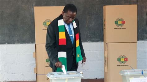Zimbabwean President Emmerson Mnangagwa Wins Re Election After Troubled Vote Officials Say