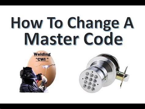 There are more than just a few types and designs available for keypad door locks. How To Change The Master Code On Digital Electronic Code ...