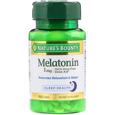 Nature S Bounty Melatonin Mg Tablets By Iherb