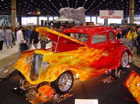 Wild Flame Job On Hotrod Flame Paint Job On A Hot Rod Tak Flickr